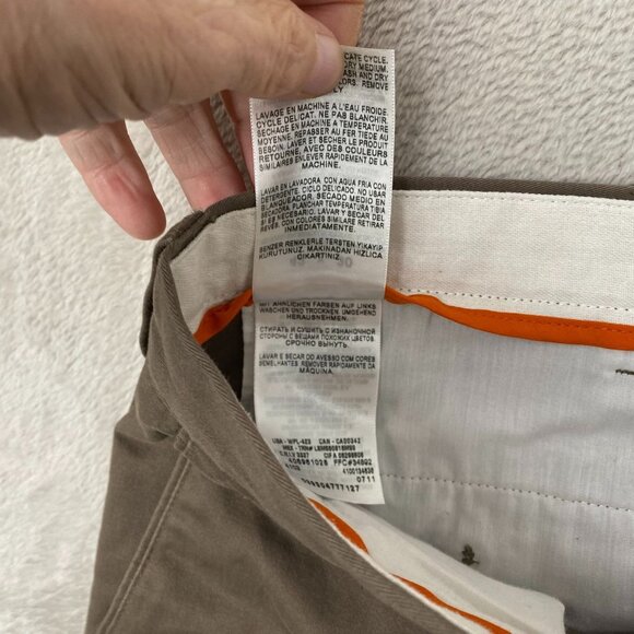 Dockers Men's Khaki Pants 42x30 D4 Classic Fit Brown 100% Cotton Straight Leg - Picture 9 of 12